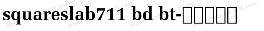 squareslab711 bd bt字体转换